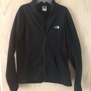 North Face women’s black fleece light jacket